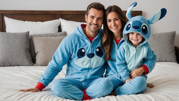 Combinaison pyjama stitch: confort et style pour toute la famille
