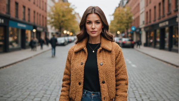 Découvrez notre collection élégante de veste teddy femme